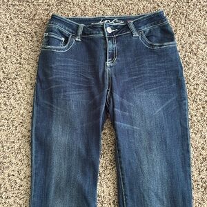 INC Jeans Bootleg Curvy Fit SZ 8 Blue Denim